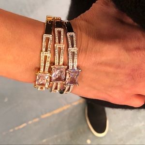 Amazing new 316 bangle with crystals